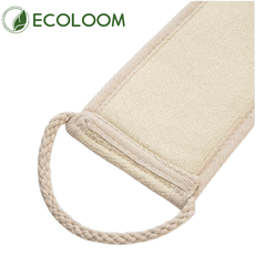 Natural Loofah Back Scrubber – Eco - Friendly Exfoliating Strap - EcoloomCare Store