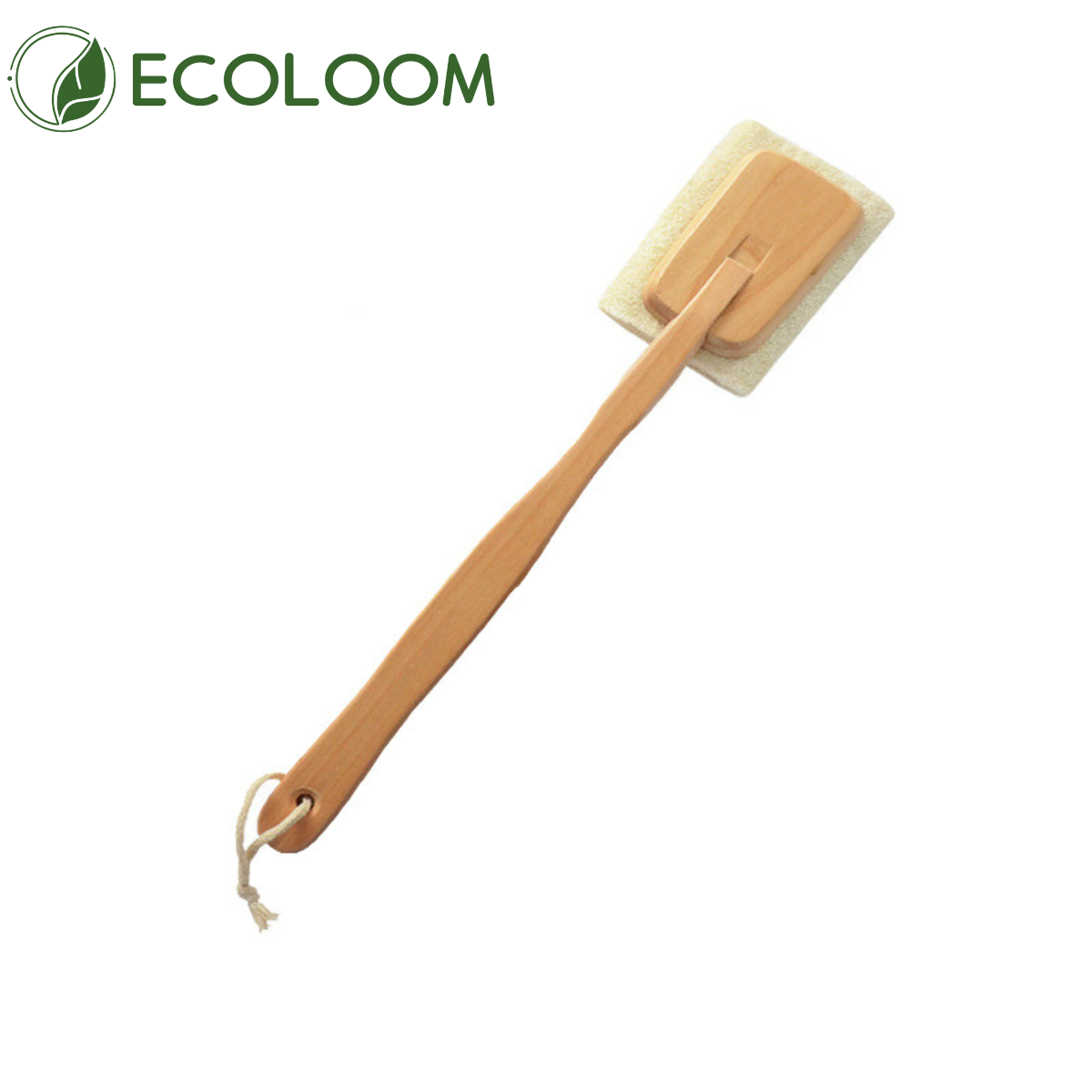 biodegradable back exfoliating brush with wooden handle
