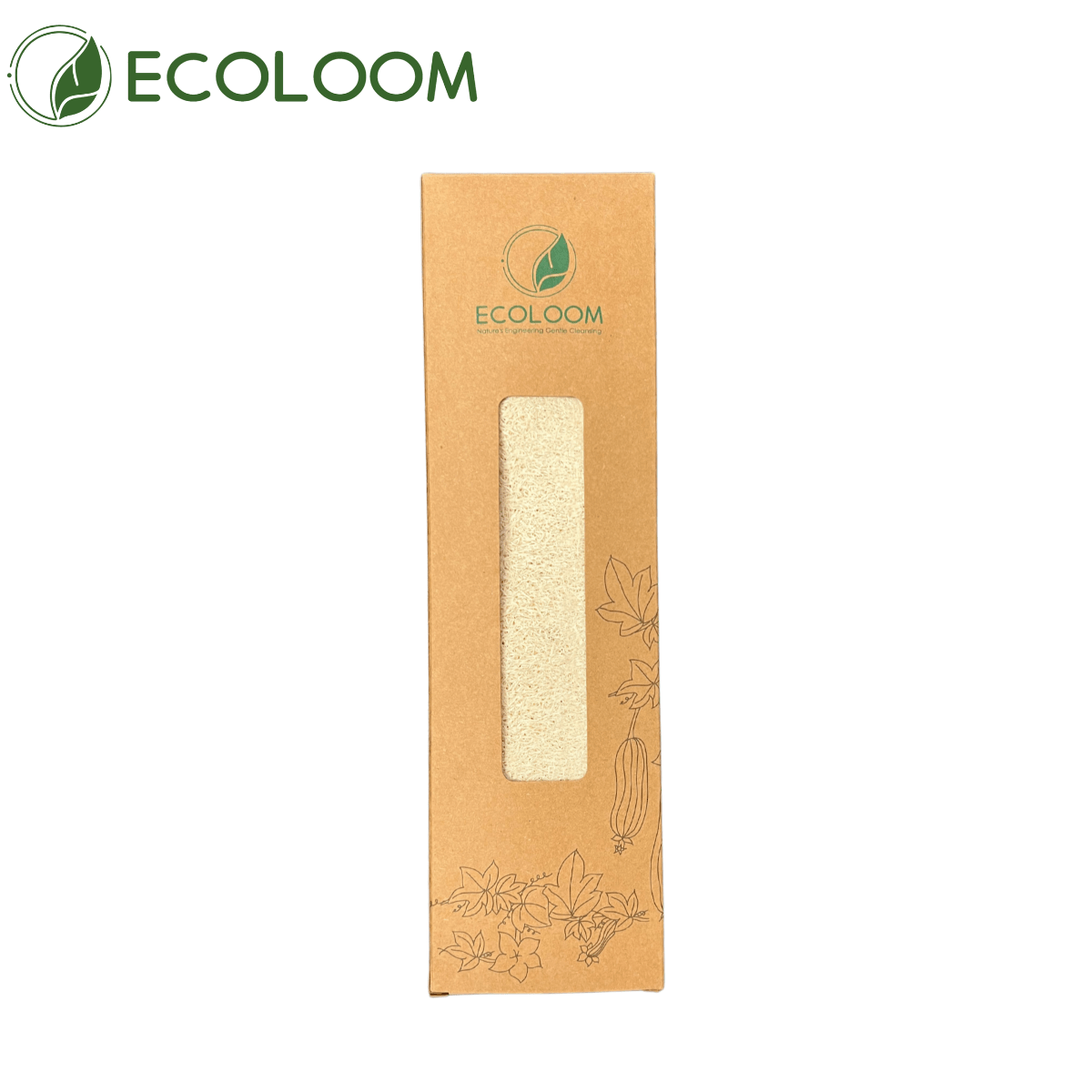 Natural Loofah Back Scrubber – Eco - Friendly Exfoliating Strap - EcoloomCare Store