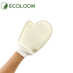 Natural Loofah Exfoliating Glove – With Elastic Wrist Cuff - EcoloomCare Store