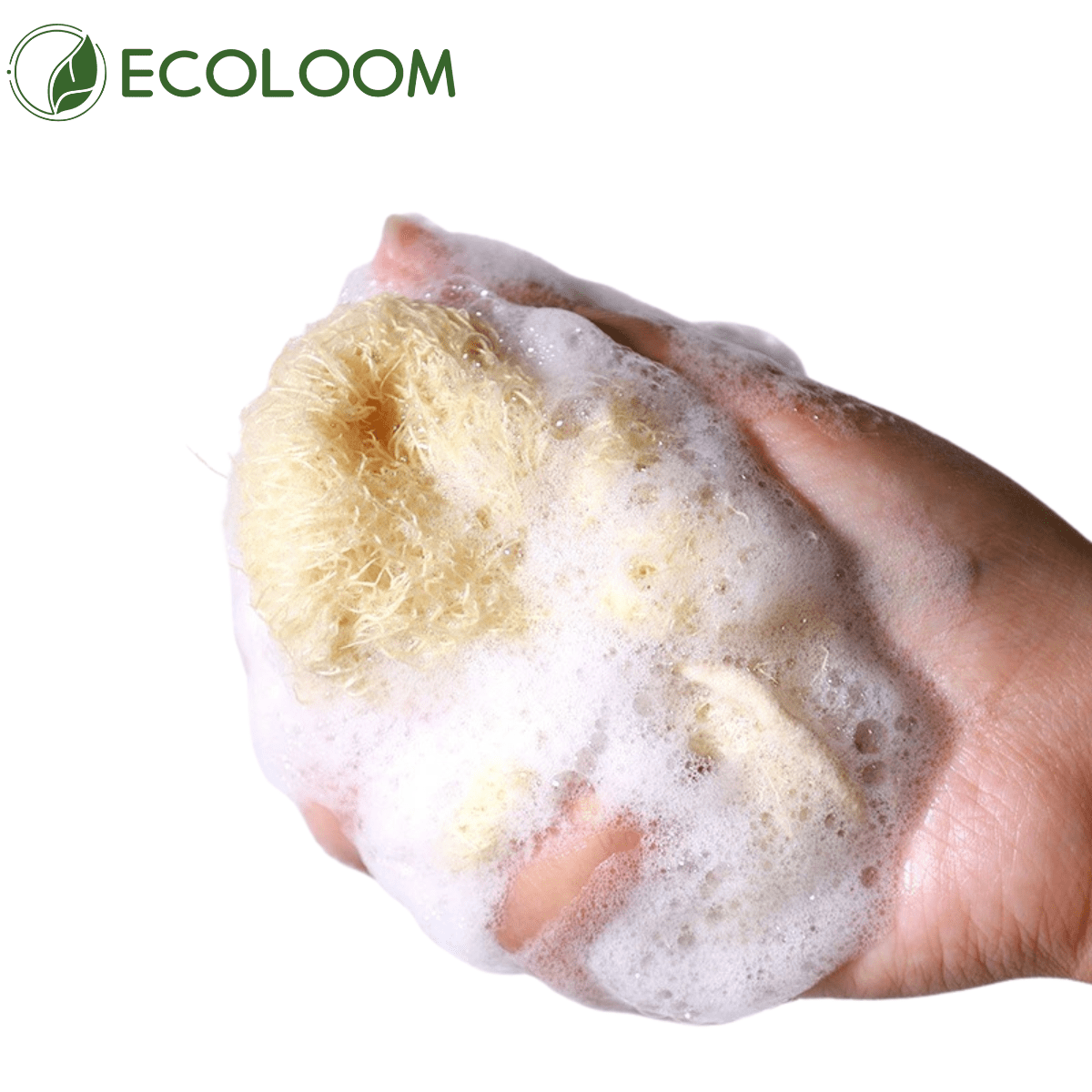 Natural Loofah Sponge Bath Ball – Eco - Friendly Exfoliating Shower Puff - EcoloomCare Store