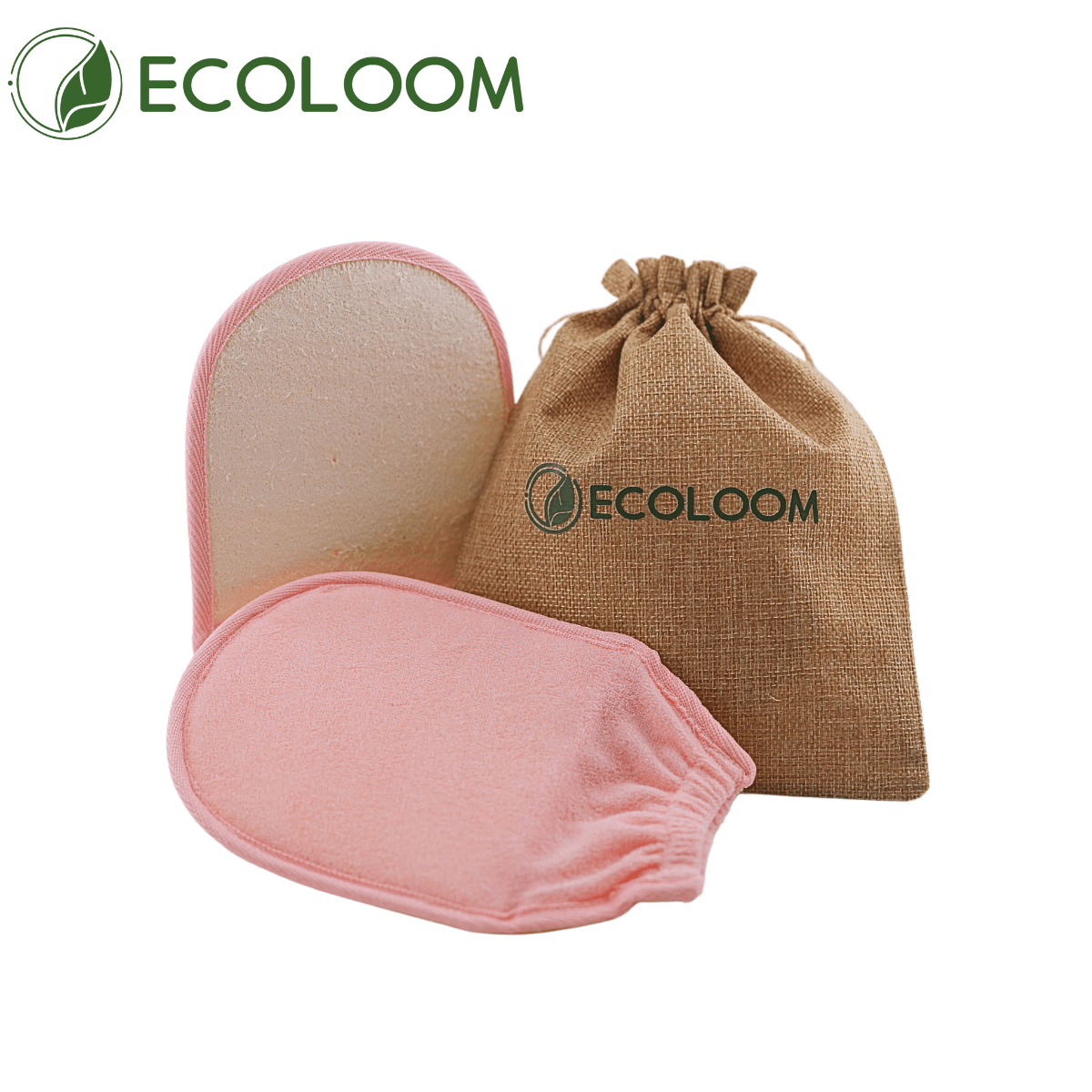 Natural Loofah Exfoliating Glove – Pink - EcoloomCare Store