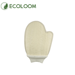 Natural Loofah Exfoliating Glove – With Elastic Wrist Cuff - EcoloomCare Store