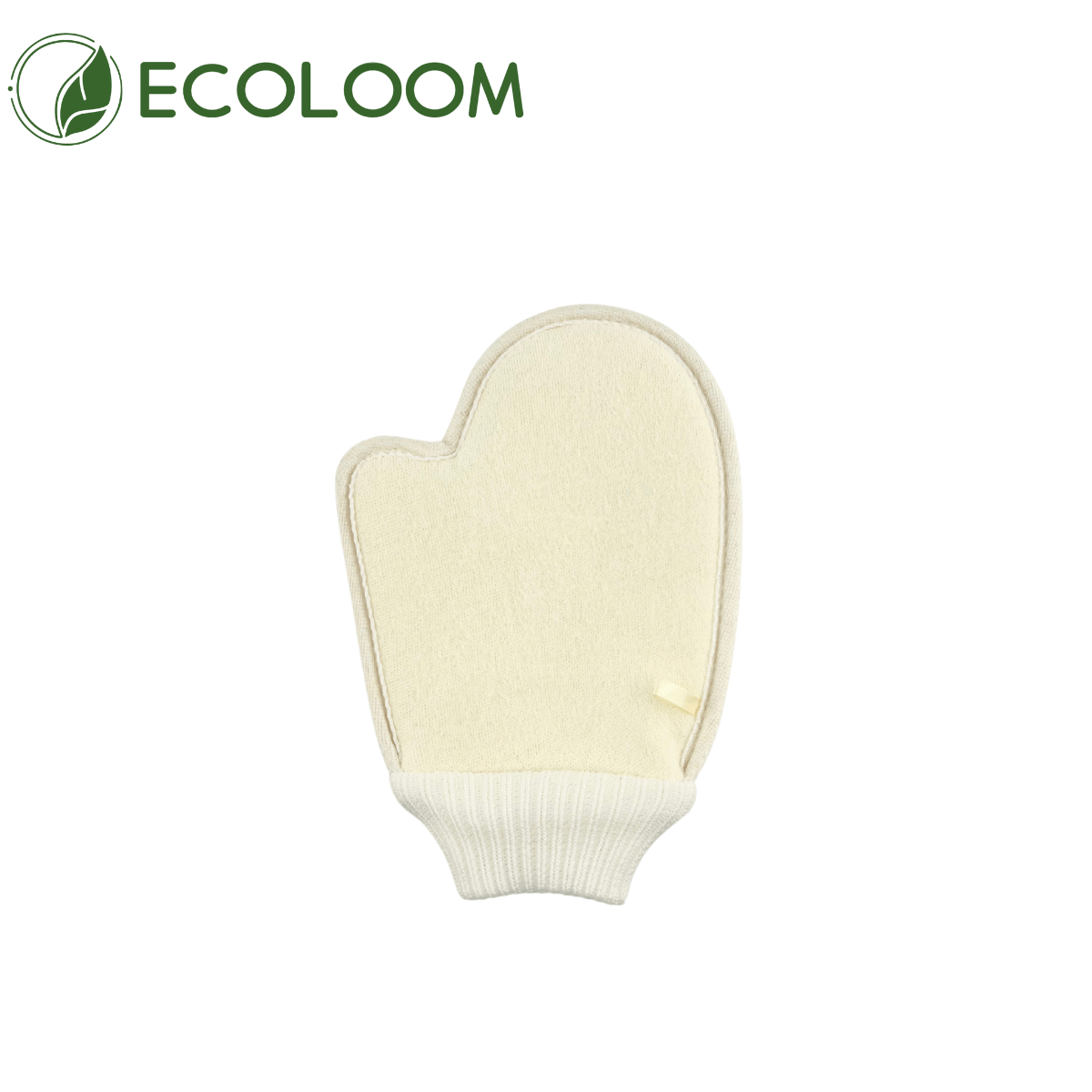 Natural Loofah Exfoliating Glove – With Elastic Wrist Cuff - EcoloomCare Store