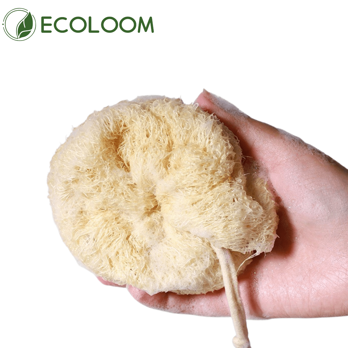 Natural Loofah Sponge Bath Ball – Eco - Friendly Exfoliating Shower Puff - EcoloomCare Store