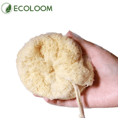 Natural Loofah Sponge Bath Ball – Eco - Friendly Exfoliating Shower Puff - EcoloomCare Store
