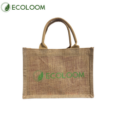 Ecoloom Natural Jute Tote Bag – Reusable Eco Shopping Handbag